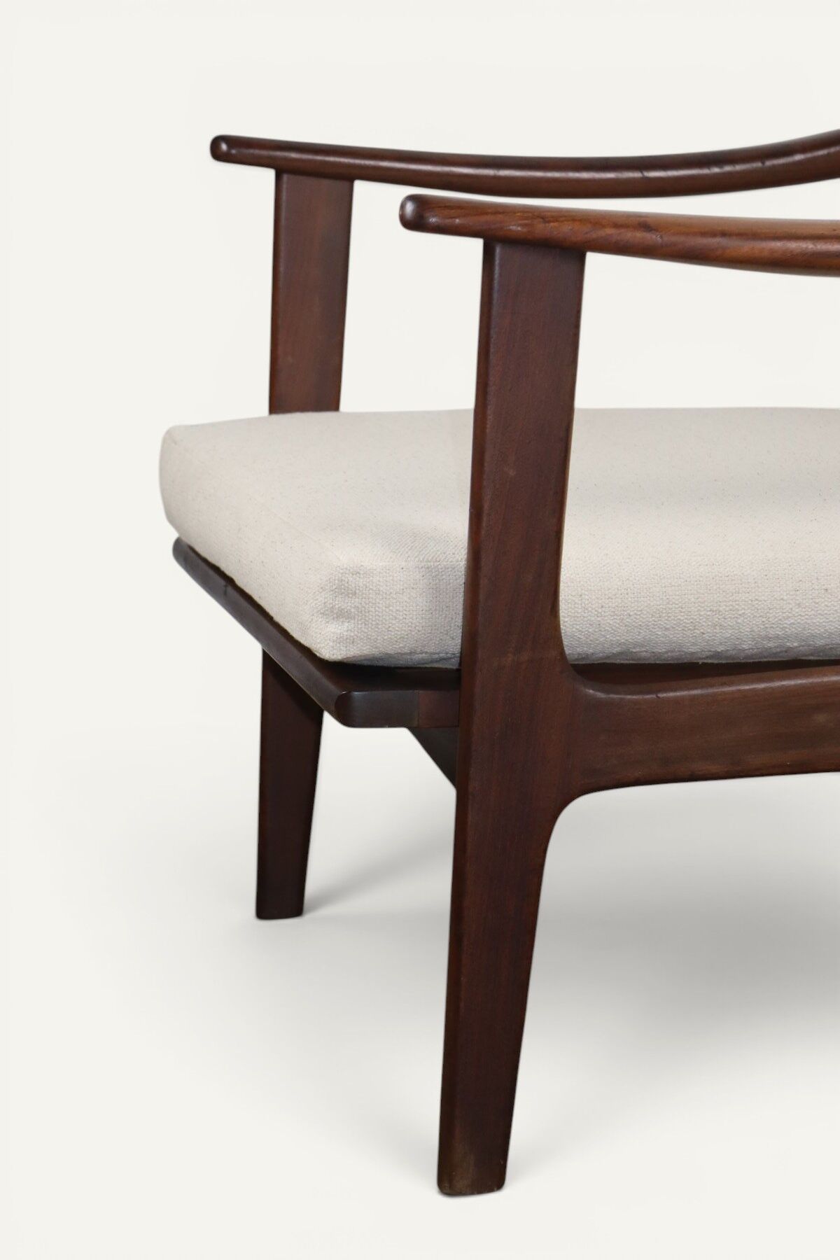 Scandinavian lounge chair in solid teak, 1960s