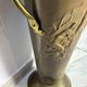 Vintage umbrella stands in solid brass and copper – Relief decoration