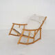 Scandinavian modern birch spindle rocking lounge chair, 1960’s