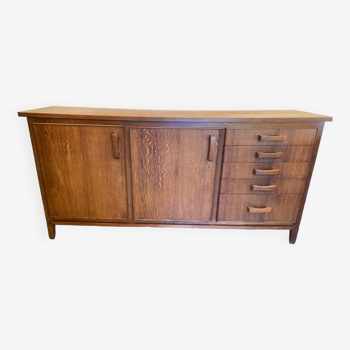 Brutalist style oak sideboard from the 1950s.