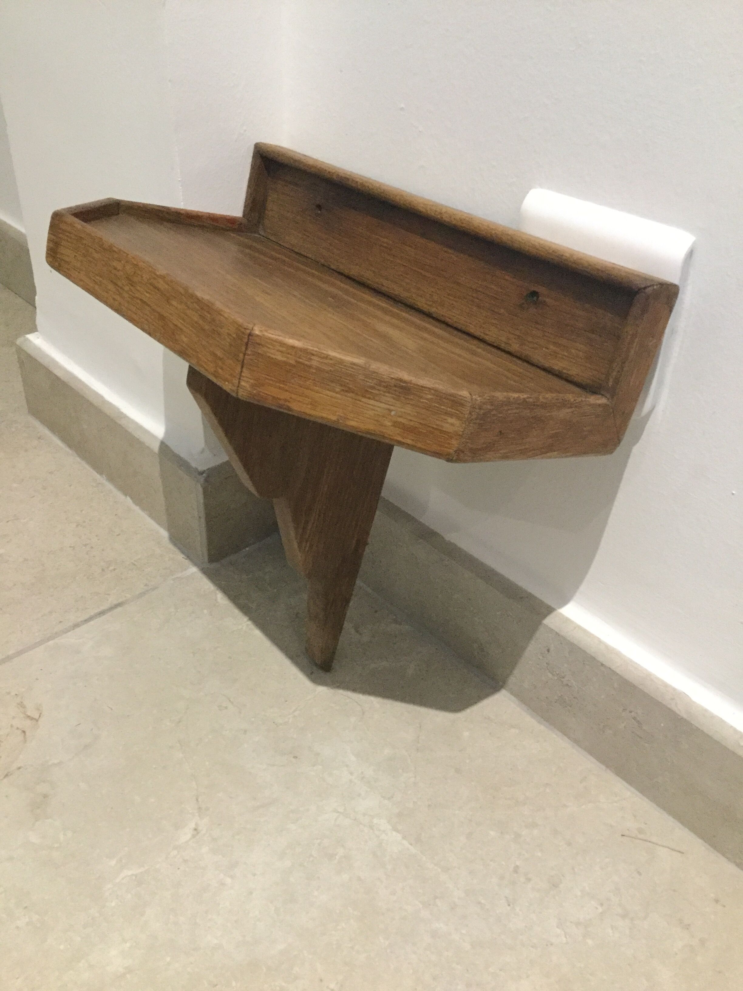 Wooden wall console