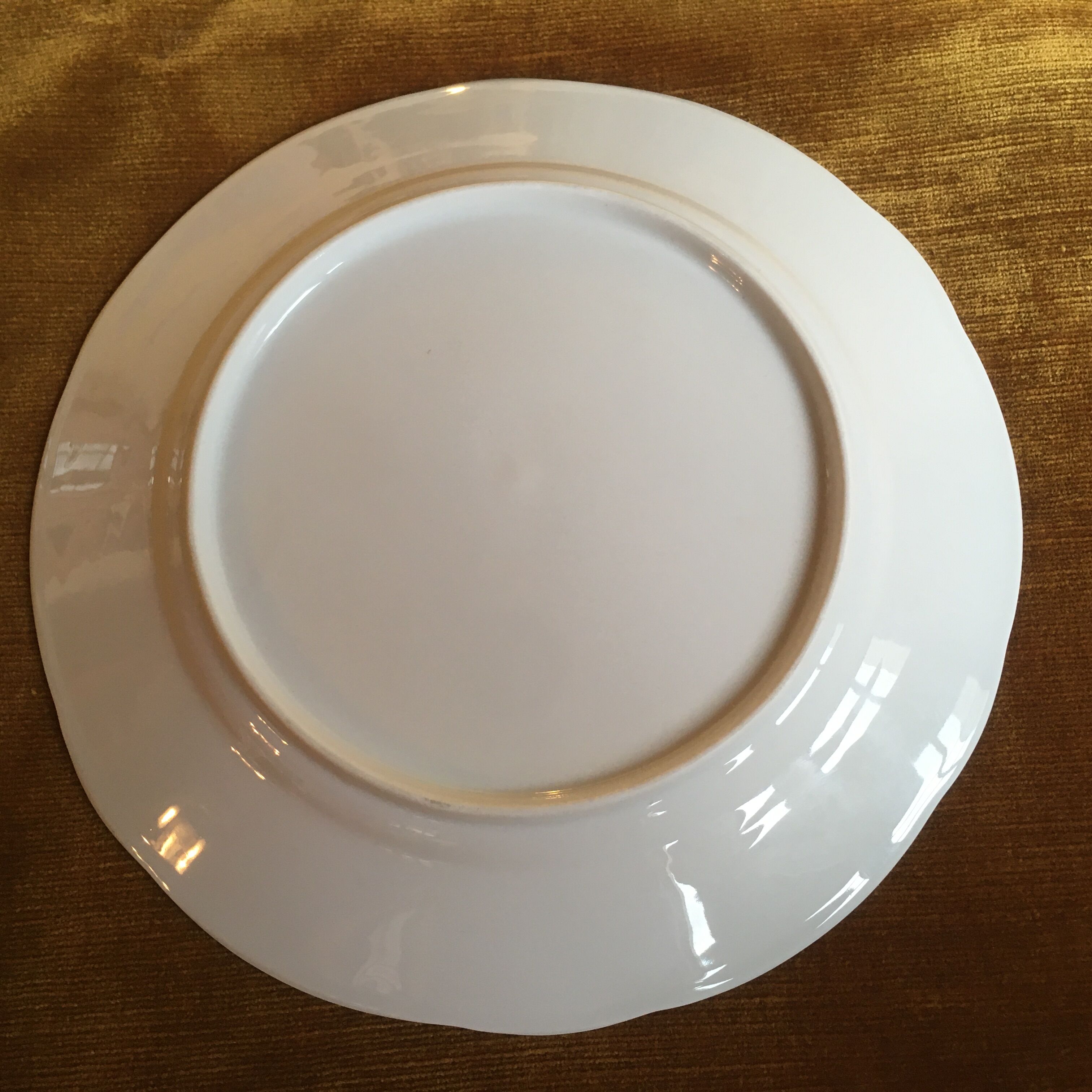 Decorative porcelain plate watermill landscape - signed JC Van Hunnik