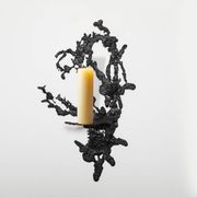 Free form wall candelabra / candlestick / sconce, iron, Poland circa 1960