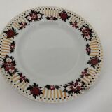 Lot of 9 colorful flat plates Orchies North