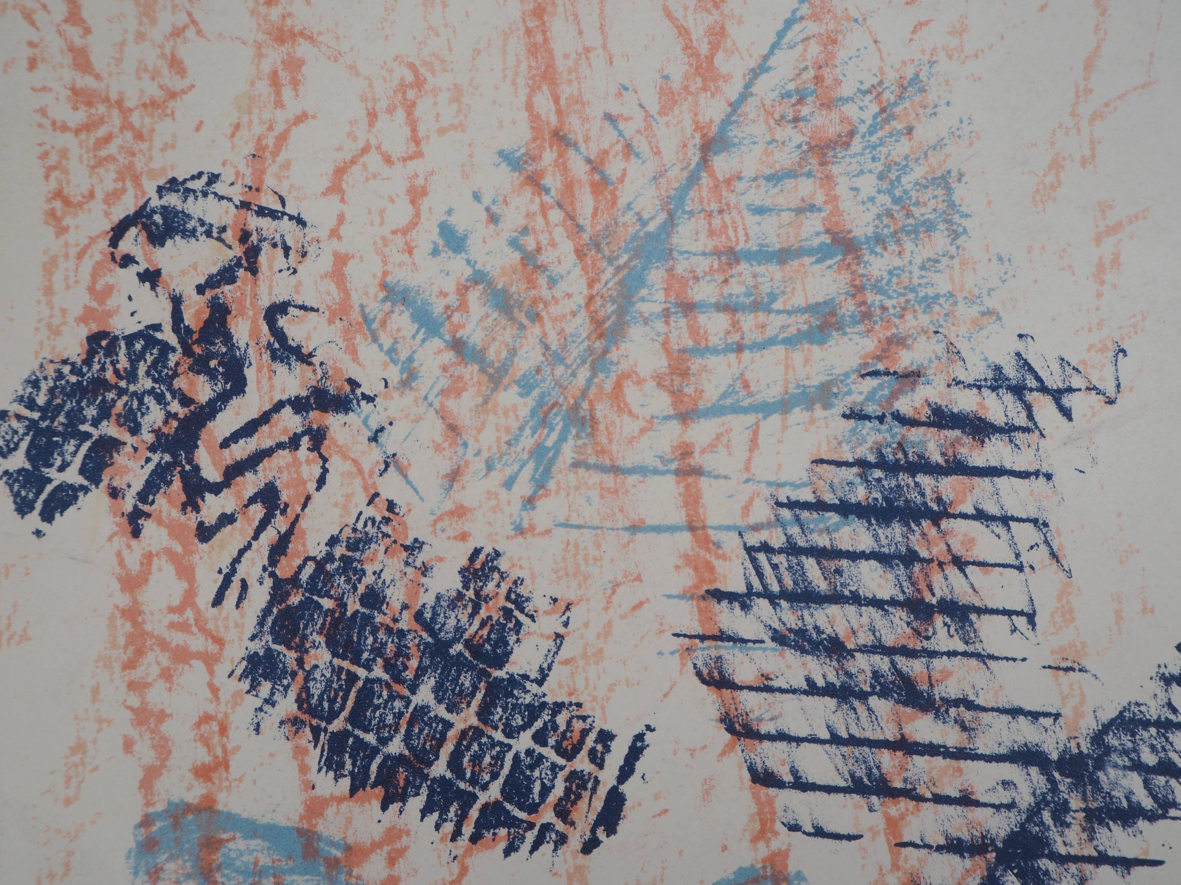 Max ernst : homage à l'automne - lithographie originale