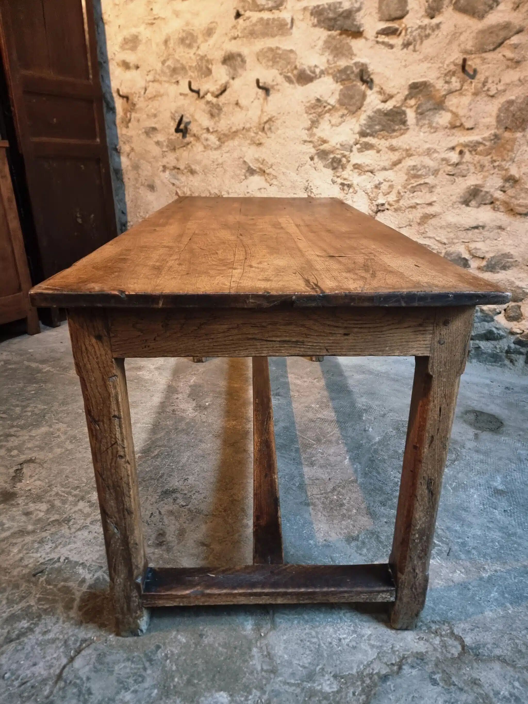 Antique French dining table, 18th century