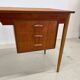 Danish Petite Teak & Beech Desk, 1950s.
