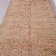 Peach Vintage Moroccan Rug 164 x 376 cm - Berber Wool Rug - Handmade Rug