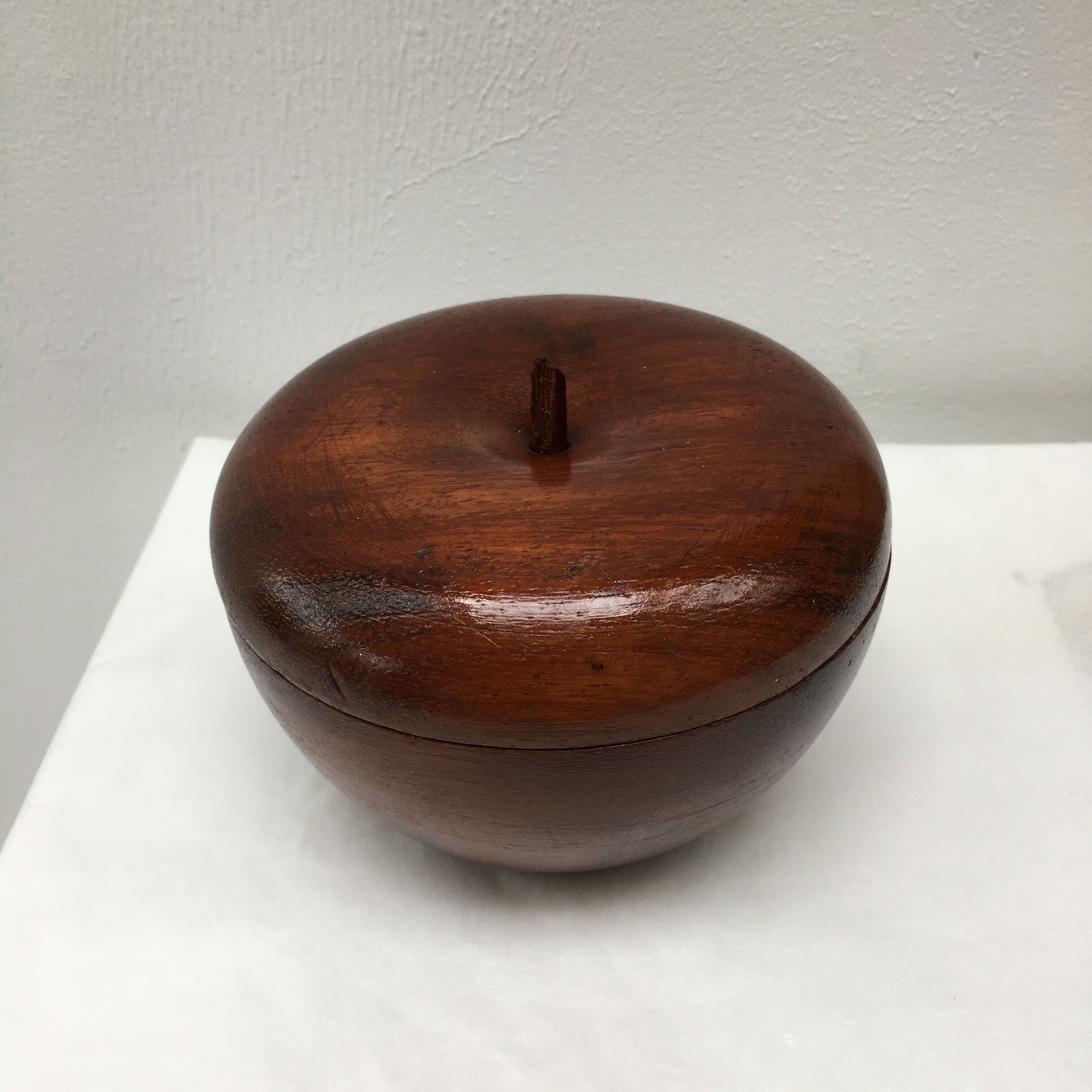Vintage teak apple box