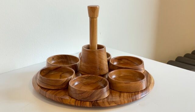 Olive wood serving tray
