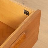 Stylish red chest of drawers from the 60s, WK Möbel