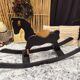 Solid wood rocking horse