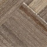 7x10 Light Brown Anatolian Flatweave Vintage Kilim Rug, 225x309 Cm