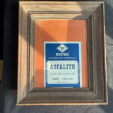 Old solid oak wood photo frame