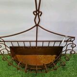 Wrought iron wall planter