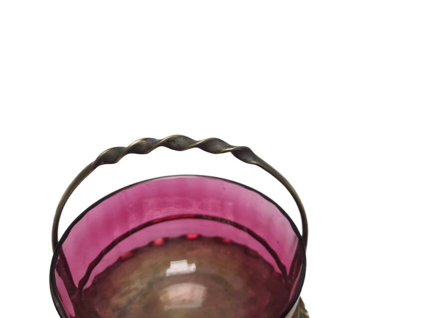 Antique Art Nouveau British basket, 1900s
