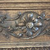 Richly carved solid oak bookcase