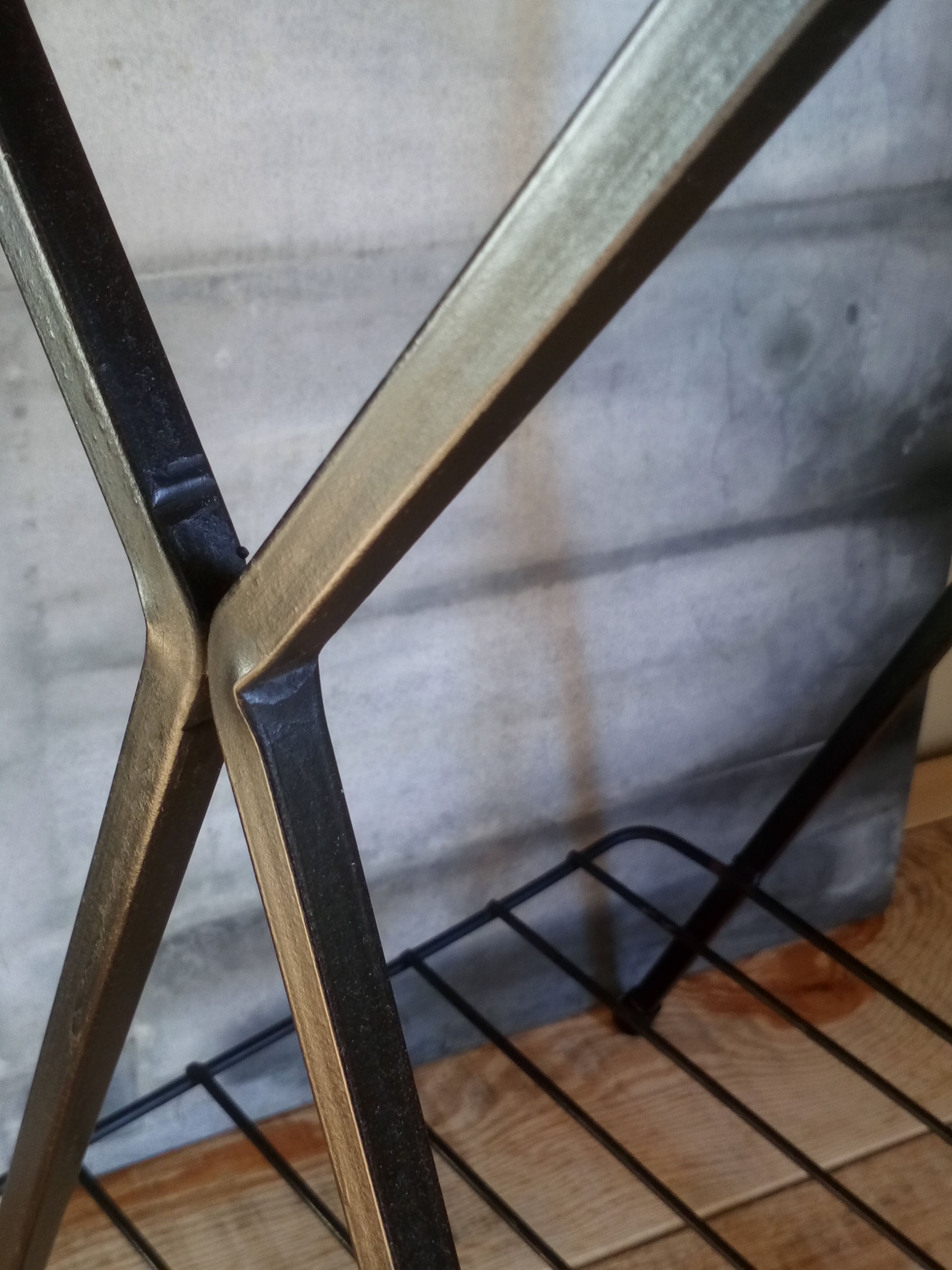 50s metal side table