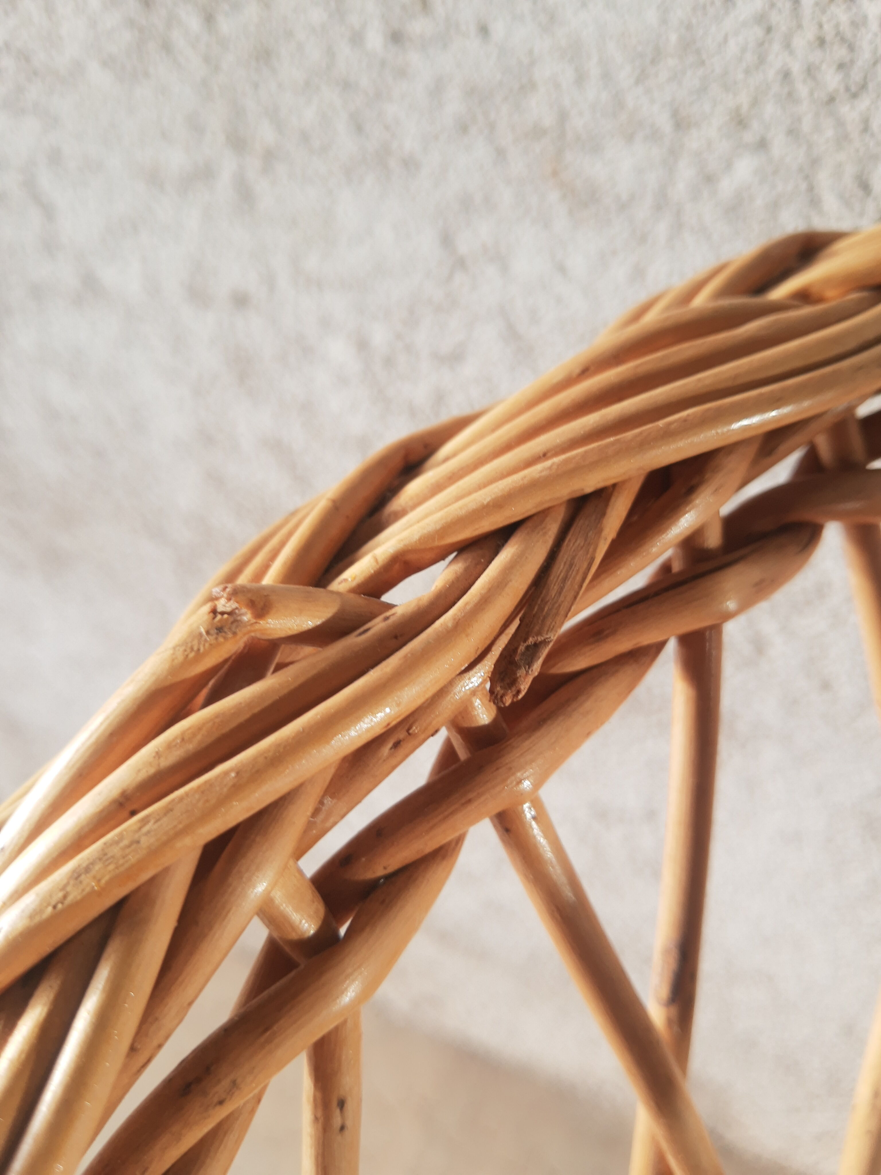 Wicker armchair for children emmanuelle style