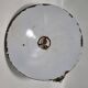 Wall light in enamelled sheet metal