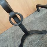 Pair of modernist andirons from the 1930s/40s