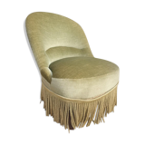 Driver toad velvet iridescent green chamarrée of fringes