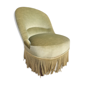 Driver toad velvet iridescent green chamarrée of fringes