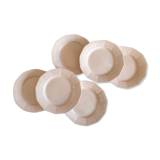 6 powder pink Digoin plates