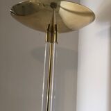 Design floor lamp in plexiglass and brass