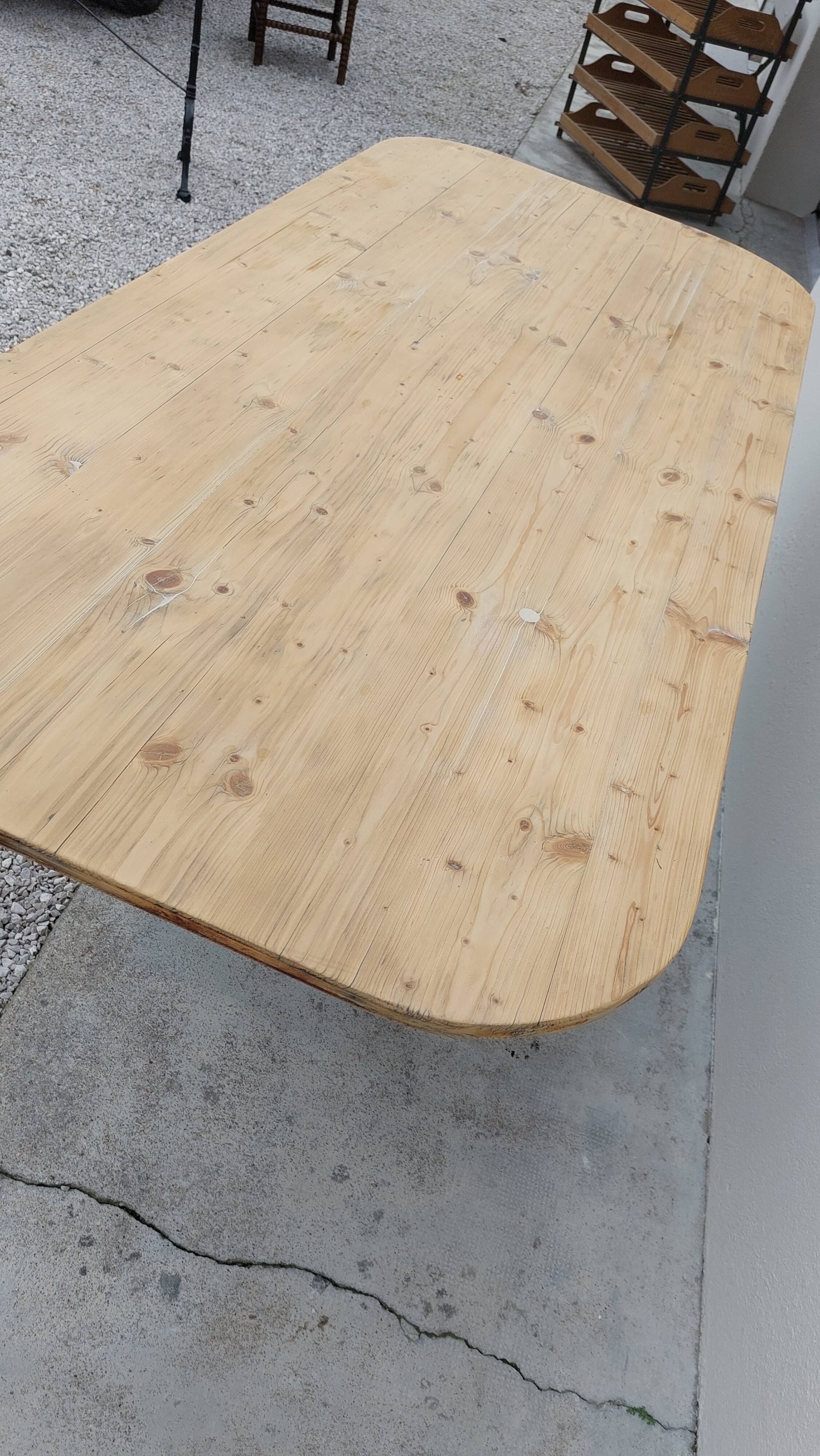 Table de restaurant bistrot en fonte -1m76