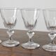 4 glasses with white wine in crystal ringing the nineteenth