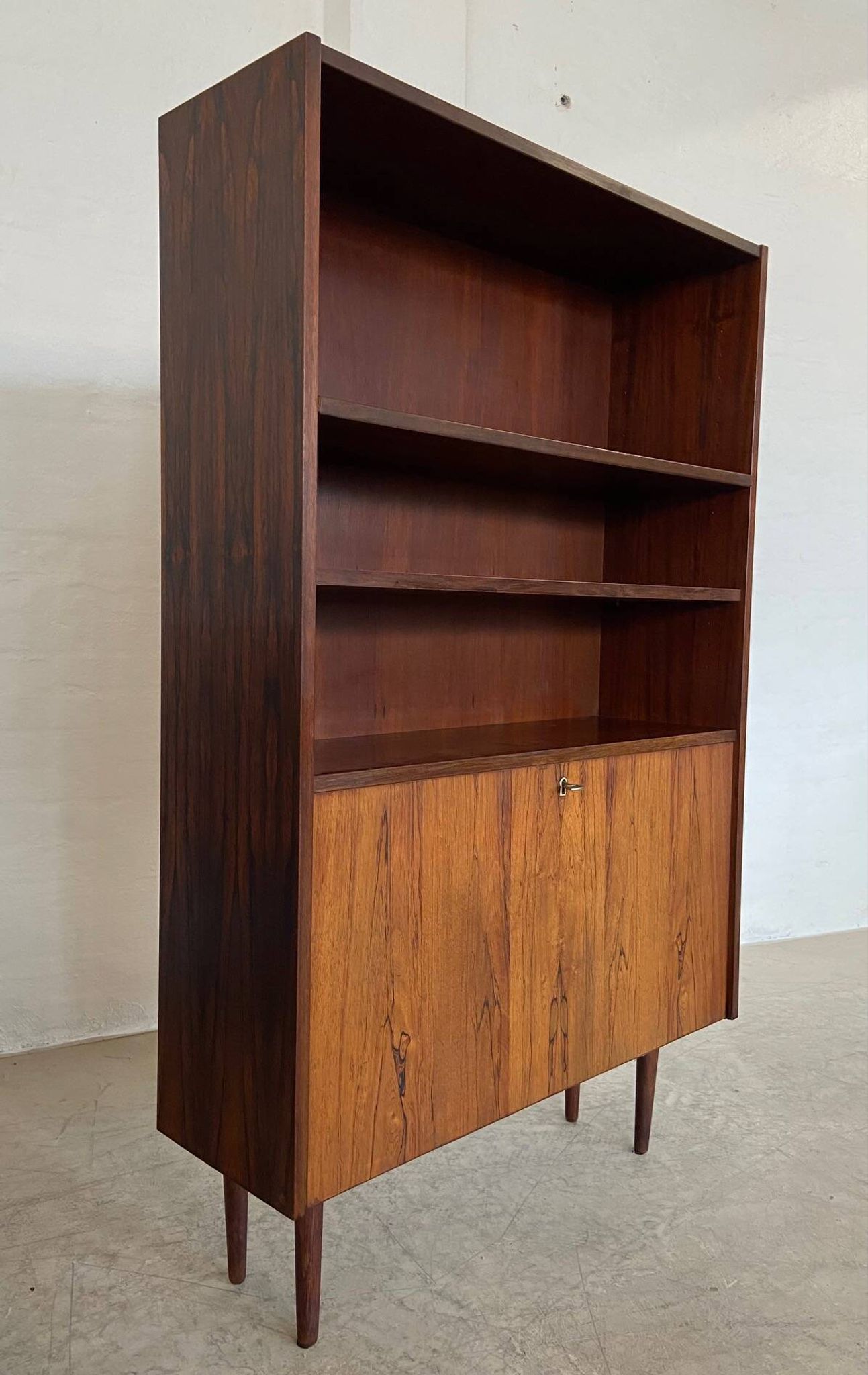 Danish retro vintage library in rosewood 1965