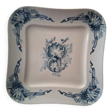 Square serving dish H.B & Cie ironstone
