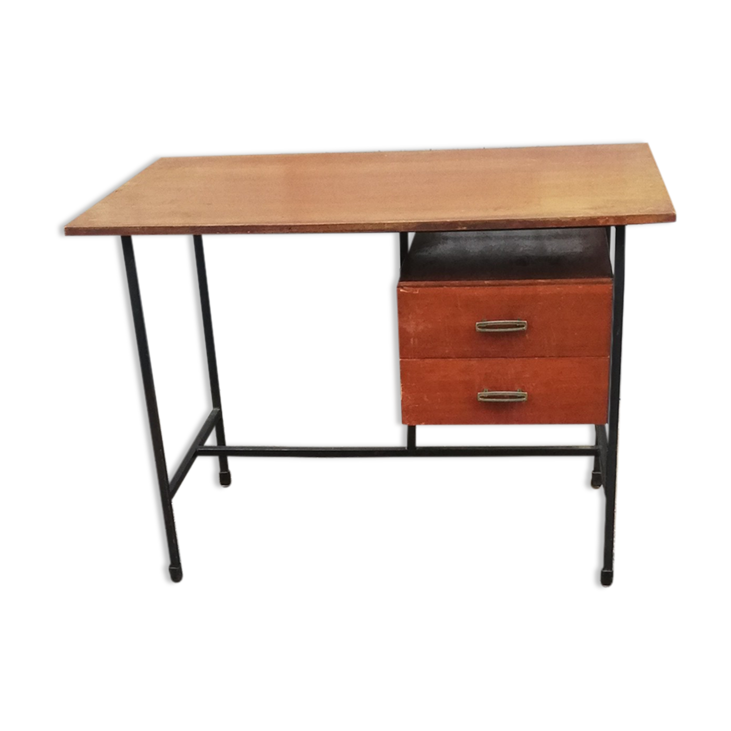 Vintage wood and metal desk