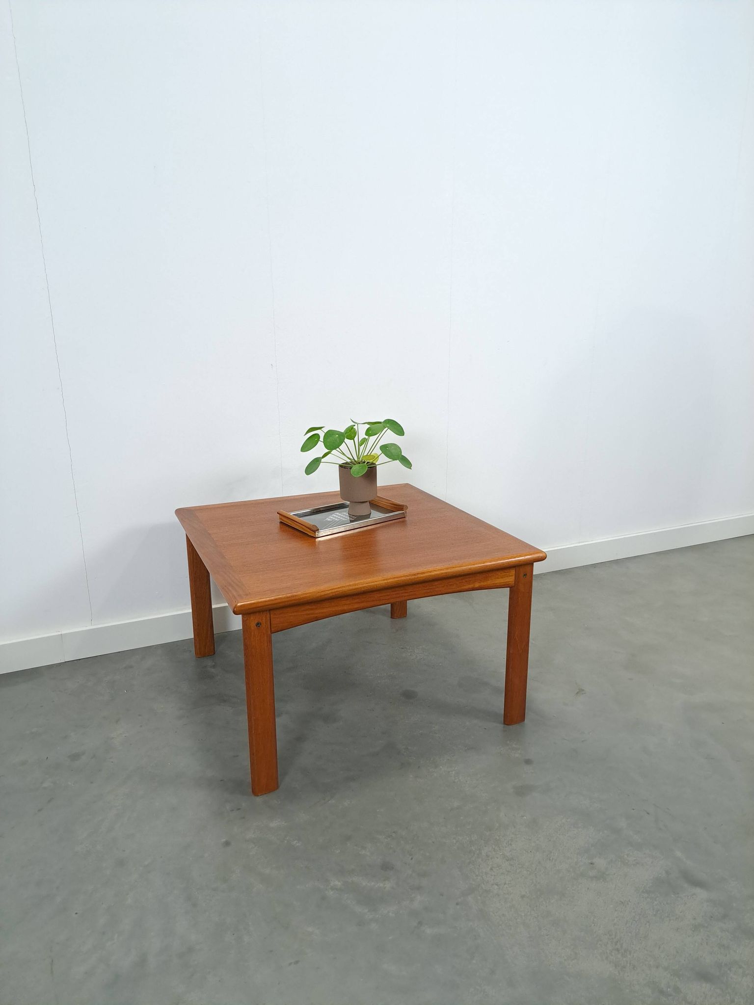 Teak Deens Glostrup vierkante salontafel, nr.1