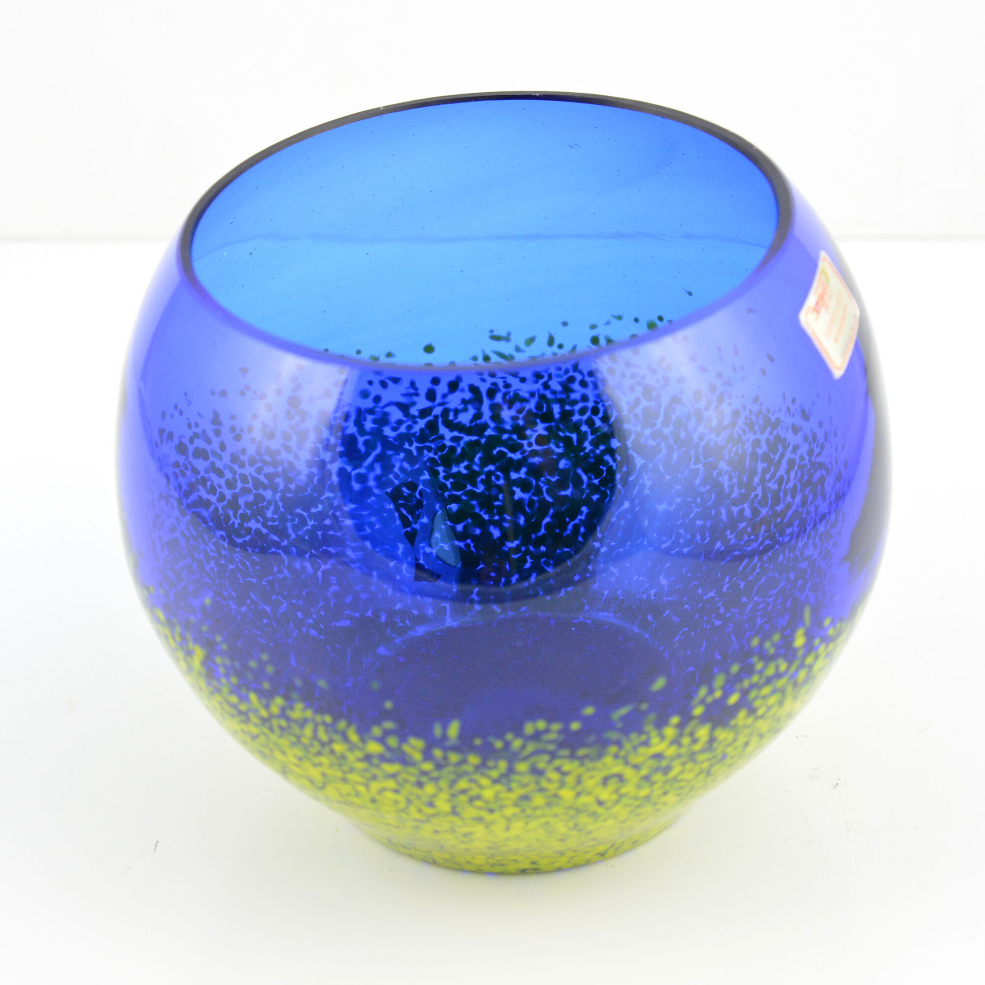 Joska Kristall Mundgeblasen cobalt glass bowl, Germany in the 1960s
