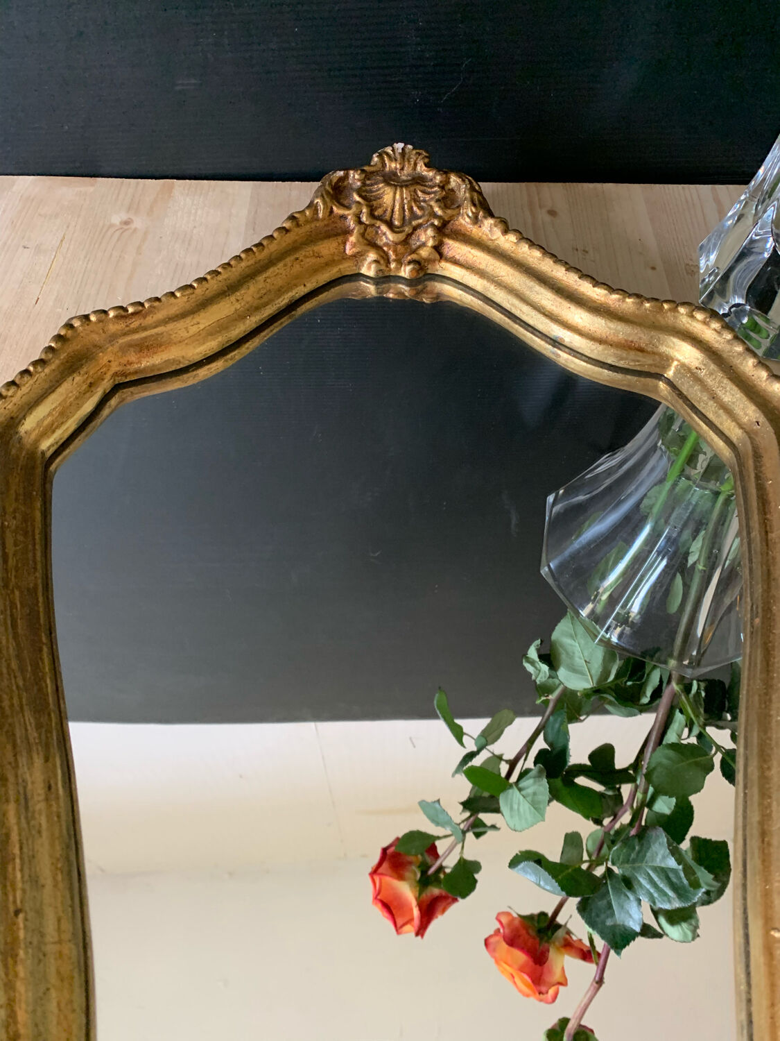 Mirror gilded frame, 46x31 cm