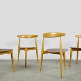FRITZ HANSEN / “heart” dining chairs, FH4103 / Hans J. Wegner / Denmark 50s