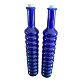 Lot de deux soliflore bleu cobalt