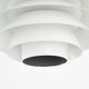 Medium white Verona lamp by Svend Middelboe for Nordisk Solar