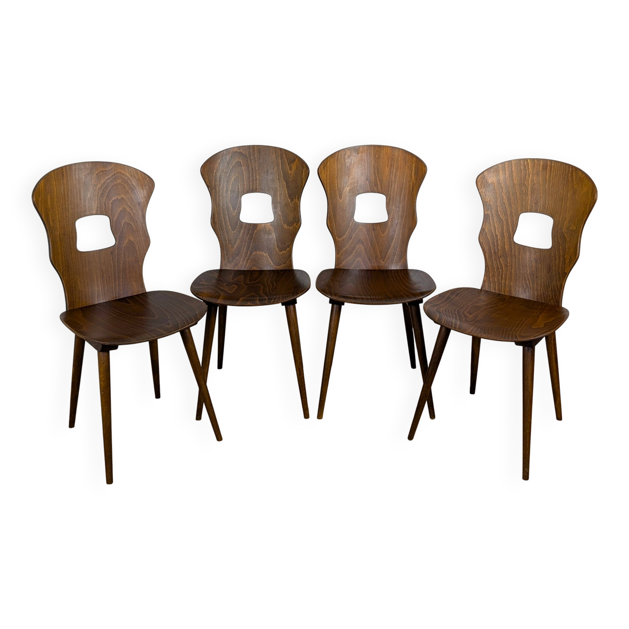 Set of 4 Baumann chairs Gentiane model