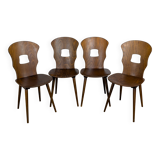 Set of 4 Baumann chairs Gentiane model