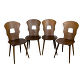 Set of 4 Baumann chairs Gentiane model