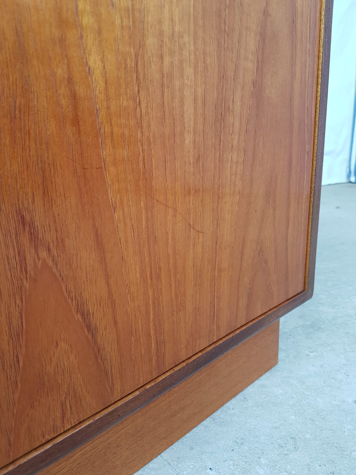 Vtg Mid Century G Plan Fresco Teak Sideboard Danish Media Vinyl Storage Retro