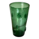 Xxl vase in sun-blown glass italian work empoli 1960