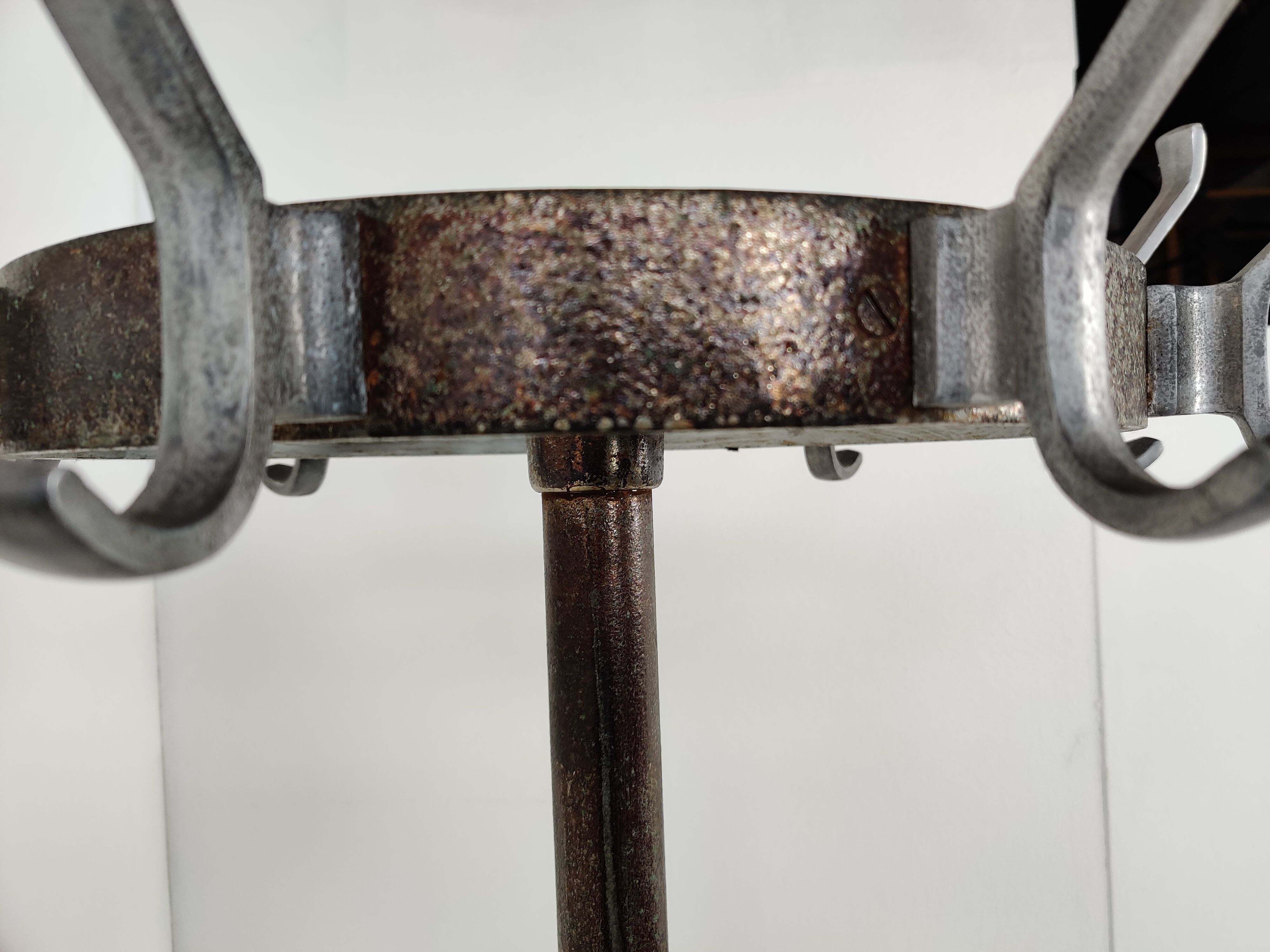 Cast iron coat hanger from the 1950s
