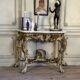 Painted and gilded wooden console, Italy, 18th century.