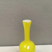 Swedish glass vase from the 1980s in a lovely yellow colour.