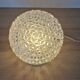 Touch lamp, vintage cut glass, diamond pattern