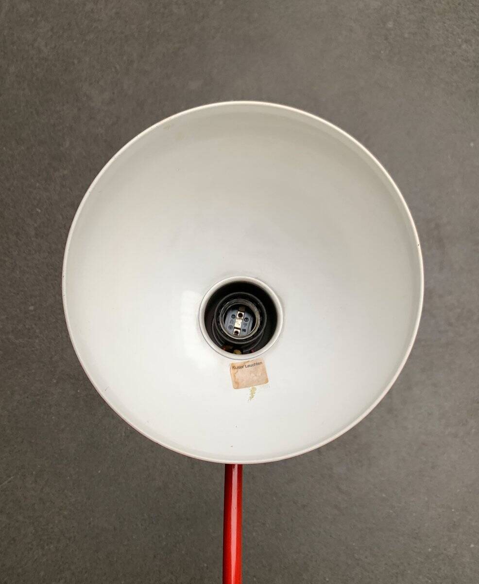 Red German table lamp mid-century 6556 by Christian Dell for Kaiser Idell, 1960s
